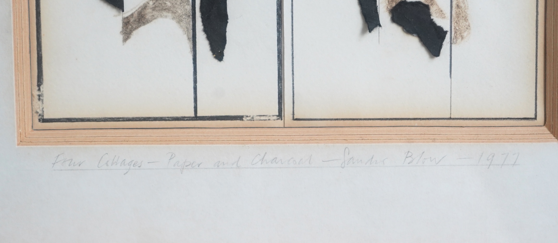 Sandra Blow RA, 1925-2006, 'Four Collages - Paper and Charcoal'